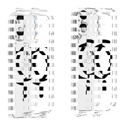 Dviced Magsafe iPhone 16 clear case - Black
