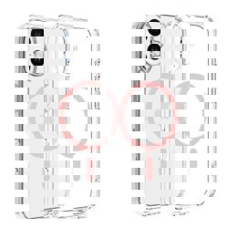 Dviced Magsafe iPhone 16 clear case - Pink