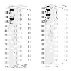 Dviced Magsafe iPhone 16 clear case - White