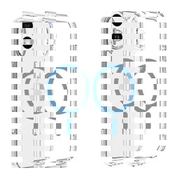Dviced Magsafe iPhone 16 Plus clear case - Blue