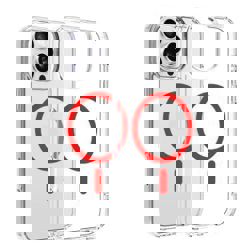 Dviced Magsafe iPhone 16 Pro Max clear case - Red