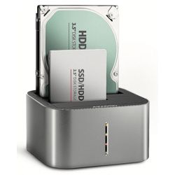 Dvostruka dok stanica za HDD, AXAGON, ADSA-DC USB3.2 Gen1 - 2x SATA 6G CLONE (ASMedia, USB 3.2 Gen1, 2x SATA 6G, kloniranje)