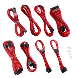 Dvostruki kabel za napajanje, CABLEMOD, RT-Series PRO ModMesh 12VHPWR, (crven, kompatibilan s ASUS/Seasonic)