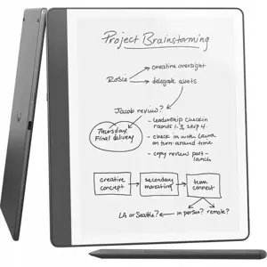 Ebook New Kindle Scribe - 2024 release 10.2” glare-free 64GB Wi-Fi (Without Lockscreen Ads) with Premium Pen Tungsten