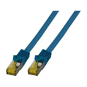 EFB RJ45 Patchk. S/FTP Cat.6A LSZH Cat.7 Rohk. 30.00m blau