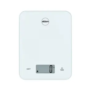 Electric kitchen scale, ARI, glass plate, white, up to 10 kg