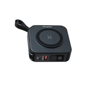 Energizer Powerbank with 10000 mAh, QI-15W + USB-C 20W