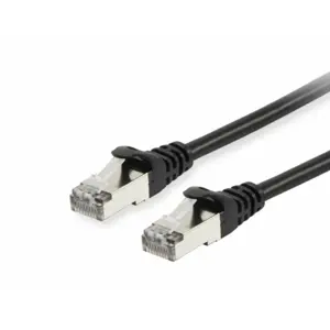 Equip Cat.6A S/FTP Patch Cable, Black, 25m