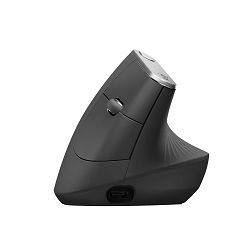 Ergonomski miš LOGITECH MX Vertical Advanced (RF+Bluetooth, optički, 4000 DPI, desna ruka)
