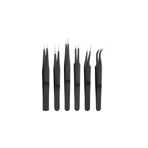 ESD pincete,set od 6 komada, nehrđajuči čelik, Goobay 41256