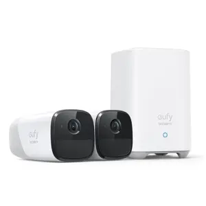 Eufy Security, eufyCam 2 Pro Wireless Home Security Camera System, 365-Day Battery Life, HomeKit Compatibility, 2K Resolution, IP67 Weatherproof, Night Vision, 2-Cam Kit, No Monthly Fee