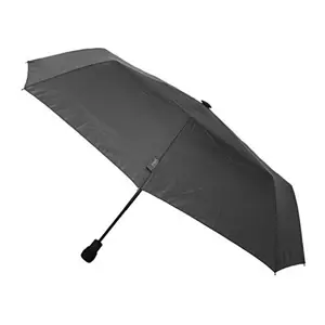 EuroSCHIRM light trek automatic Black Fiberglass Polyester Compact Rain umbrella