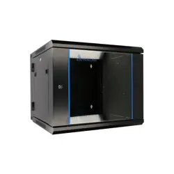 Extralink 12U 600x600 AZH Black | Rack cabinet | wall-mounted, two-section