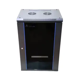 Extralink 19" 18U 600x600 mm wall-mounting cabinet Black