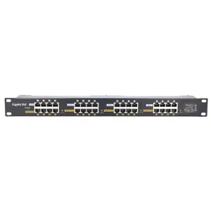Extralink Gigabit PoE Injector 16 Port 16x 1000Mb/s RJ45, Rackmount