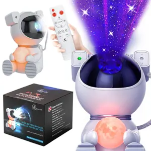 Extralink Home Star Projector with Moon | Bedside lamp, projector, shining moon | for children, astronaut