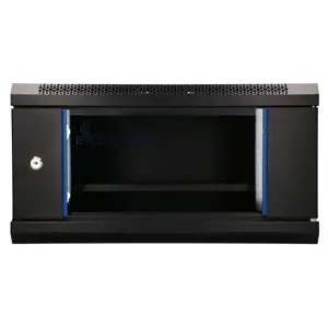 Extralink LITE 4U 530X400 WALL-MOUNTED RACKMOUNT CABINET BLACK Freestand/Wall/Floor mounted rack