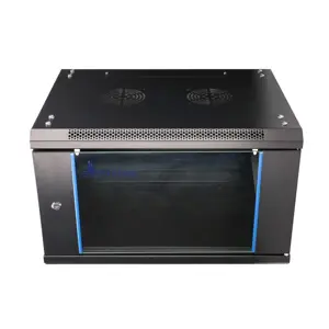 Extralink Rackmount cabinet 6U 600x450 Black wall mounted