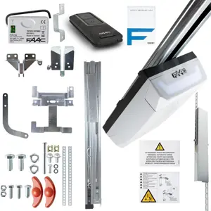 FAAC D1000 FDS garage door kit with 3-meter sectional kevlar rail