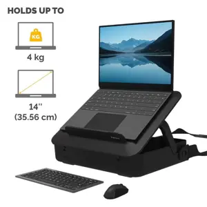 Fellowes BREYTA laptop bag with built-in laptop stand, black