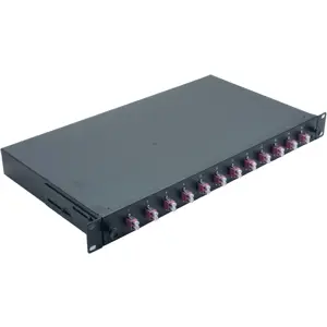 Fiber Optic Splice Box 19" 12x LC OM4 Ready