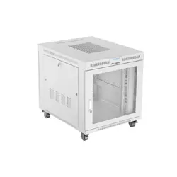 FLOOR STANDING RACK CABINET 19" 15U 800X1000 GREY PERFORATED LCD DOOR LANBERG (FLAT PACK)