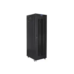 FLOOR-STANDING RACK CABINET 19" 42U 800X800 BLACK PERFORATED LCD DOOR LANBERG (FLAT PACK)