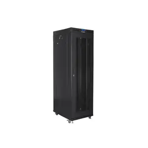 FLOOR-STANDING RACK CABINET 19" 42U 800X800 BLACK PERFORATED LCD DOOR LANBERG (FLAT PACK)
