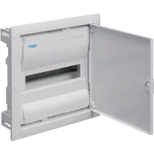 Flush Distr. Box w/ metal doors, 1 row, 12 mod., I