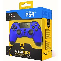 Gamepad STEELPLAY Metaltech, za PS4, bežični plavi