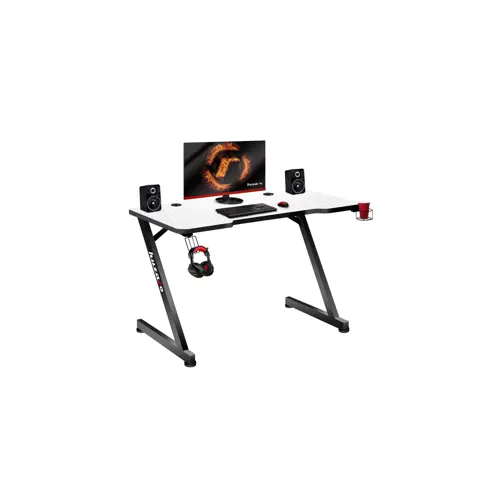 GAMING DESK HUZARO HERO 2.5 WHITE