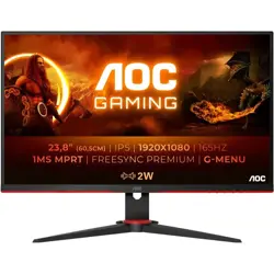 Gaming monitor AOC 24G2SPAE (23.8" IPS, 165Hz, 1920x1080 FHD) crno crveni