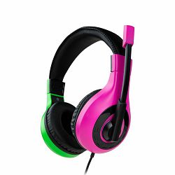 Gaming slušalice BIGBEN Stereo 40mm speakers, 120cm kabel, 3.5mm jack zeleno/ljubičaste