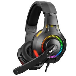 Gaming slušalice RAMPAGE SNOPY SN-8800 Gametime, mikrofon, PC/PS4/Xbox, RGB crne 