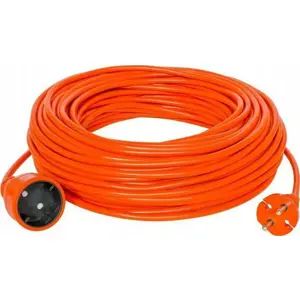 GARDEN EXTENSION CORD 30m 2x1 ORANGE