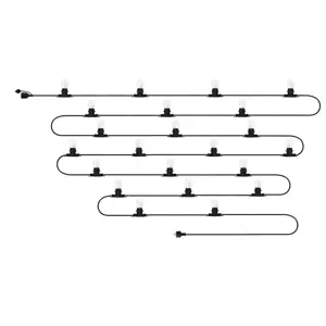 Garland svjetla, GARLAND, 20m + 22 filamentne žarulje (dužina 20 metara, 22 žarulje)