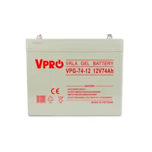 GEL VPRO SOLAR 12V 74Ah battery