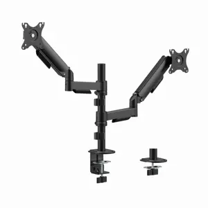 GEMBIRD ADJUSTABLE DESK 2-DISPLAY MOUNTING ARM 17”