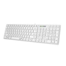 Genius SlimStar 126, tipkovnica, USB bijela