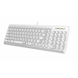Genius SlimStar Q200, tipkovnica, USB bijela