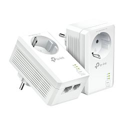 Gigabit mrežni adapter TP-Link AV1000 Powerline/ 1000Mbps/ dodatna strujna utičnica/ HomePlug AV2 (duplo pakiranje)