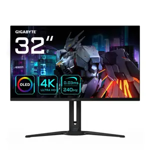 Gigabyte | AORUS FO32U2 EK1 | 31.5 " | OLED | 16:9 | 240 Hz | 0.03 ms | 3840 x 2160 pixels | 250 cd/m2 | HDMI ports quantity 2 | Black | Warranty 36 month(s)