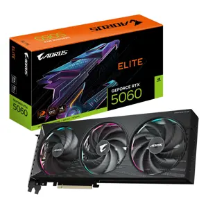 GIGABYTE AORUS GeForce RTX 5060 ELITE 8G Graphics Card - 8GB GDDR7