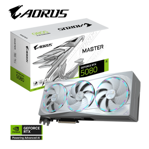 Gigabyte Aorus GeForce RTX 5080 Master Ice 16G, 16GB GDDR7, PCI-E 5.0
