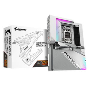 GIGABYTE B650E A STEALTH ICE, DDR5, SATA3, USB3.2Gen2x2, DP, 2.5GbE, WiFi, AM5 ATX