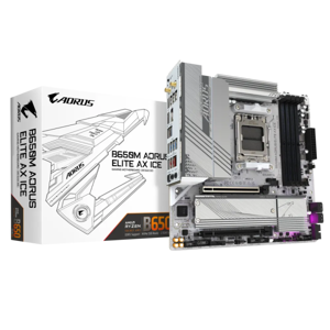 Gigabyte B650M Aorus Elite Ax Ice, DDR5, SATA3, USB3.2GEN2X2, DP, 2.5GBE, WIFI 6E, AM5 MATX