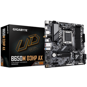 GIGABYTE B650M D3HP AX, DDR5, SATA3, USB3.2Gen1, DP, 2.5GbE, WiFi, AM5 mATX