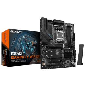 GIGABYTE B840 GAMING X WIFI6E, DDR5, SATA3, USB3.2Gen2, DP, 2.5GbE, Wi-Fi 6E, AM5 ATX