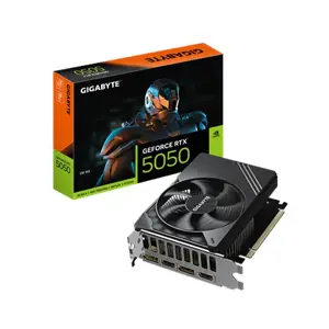 GIGABYTE GeForce RTX 5050 D6 8G Graphics Card - 8GB GDDR6, 128bit, PCI-E 5.0, 2572MHz Core Clock, 2 x DP, 2 x HDMI, NVIDIA DLSS 4, GV-N5050D6-8GD