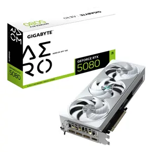 GIGABYTE GeForce RTX 5080 AERO OC SFF 16G Graphics Card - 16GB GDDR7, 256bit, PCI-E 5.0, 2730MHz Core Clock, 3 x DisplayPort, 1 x HDMI, GV-N5080AERO OC-16GD